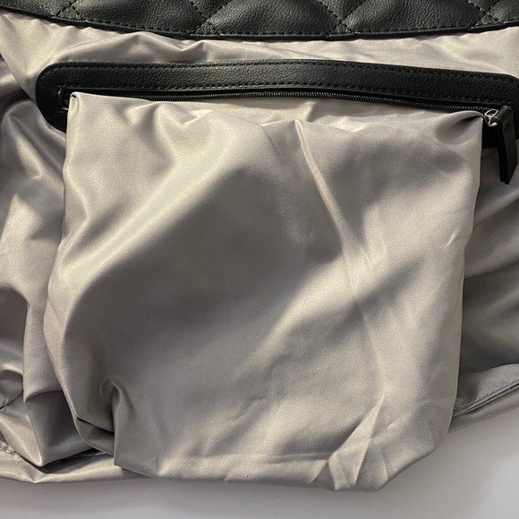 INC | “Kylie” Quilted Faux Leather Slouchy Shoulder Bag with Chain Straps - Picture 12 of 17